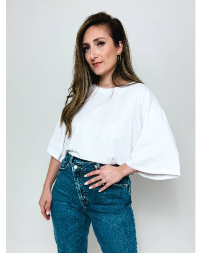 T-shirt oversize blanc