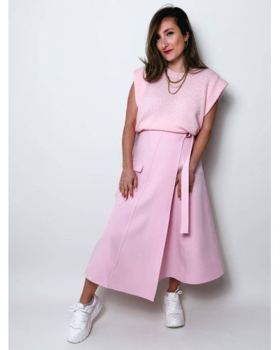 Pull sans manche - Rose