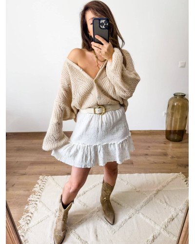 Jupe en gaze de coton